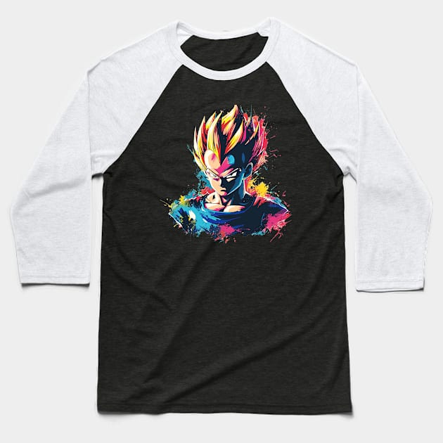 vegeta Baseball T-Shirt by pokermoment